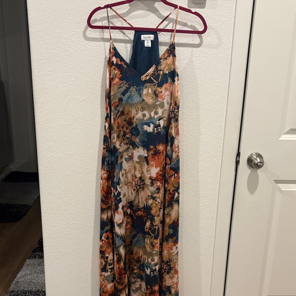 Nicole Miller Multicolor Floral Maxi Dress